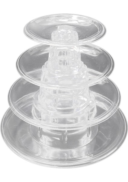 Makaron Teşhir Kulesi 4 Katmanlı Cupcake Standı Gıda Teşhir Standı Kek Standı Düğün Dekorasyon Doğum Günü Partisi Favor (Yurt Dışından)