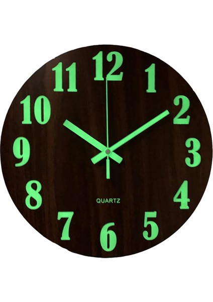 Aydınlık Duvar Saati, Iç / Dış Mekan Oturma Odası Için 12 Inç Ahşap Sessiz Geçmeyen Mutfak Duvar Saatleri (Yurt Dışından) fiyatları