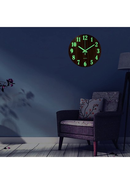 Aydınlık Duvar Saati, Iç / Dış Mekan Oturma Odası Için 12 Inç Ahşap Sessiz Geçmeyen Mutfak Duvar Saatleri (Yurt Dışından) fırsatları