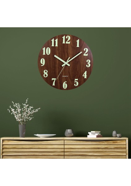 Aydınlık Duvar Saati, Iç / Dış Mekan Oturma Odası Için 12 Inç Ahşap Sessiz Geçmeyen Mutfak Duvar Saatleri (Yurt Dışından) indirimleri