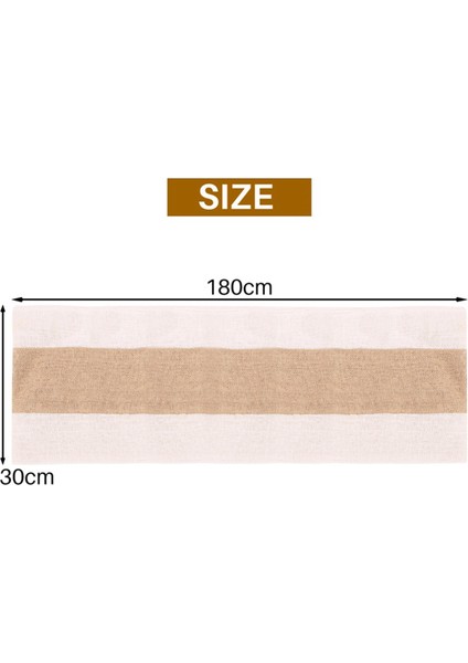 Mutfak Masa Koşucusu Için Çuval Bezi Masa Koşucuları 72 Inç - Masalar Için Doğal Çiftlik Evi Merkez Parçaları - Yemek Odası (Yurt Dışından)