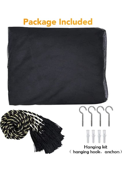 Yatak Gölgelik 4 Köşe Cibinlik Siyah Gölgelik Yatak Perdeleri Asılı Yatak Perdesi Çoğu Boyutu Için Yatak Boyutu 190x210x240 Cm (Yurt Dışından) fırsatları