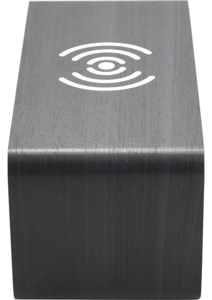 Ahşap Led Dijital Saat Ses Kontrolü Fonksiyonu, Saat Tarihi, Ofis Için Sıcaklık Göstergesi Ile Uyumlu Kablosuz Şarj Pedi Için Ahşap Çalar Saat - Siyah (Yurt Dışından) indirimleri