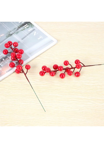 Kırmızı Berry Sapları, 24 Paket 7.9 Inç Yapay Noel Meyveleri Holly, Dıy Çelenk, Parti Için Şube Seçer (Yurt Dışından) fırsatları