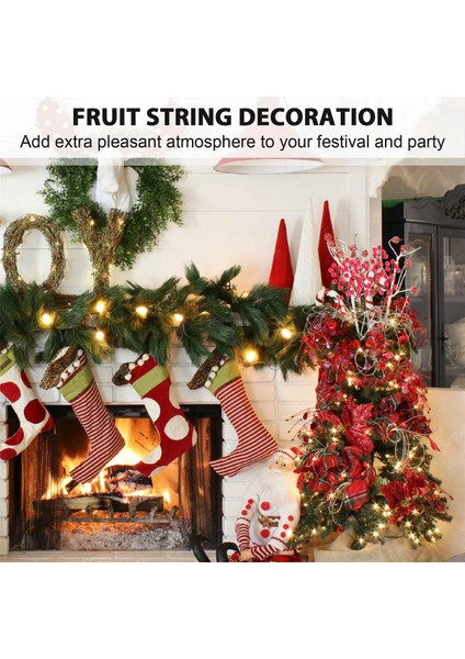 Kırmızı Berry Sapları, 24 Paket 7.9 Inç Yapay Noel Meyveleri Holly, Dıy Çelenk, Parti Için Şube Seçer (Yurt Dışından) indirimleri