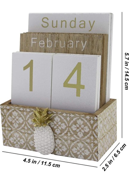 Ahşap Flip Masa Blokları Takvim, Sürekli Tahta/Masa Takvimi Ekranı, Ev/Ofis Dekorasyonu Için, 11.5x6.5x14.5cm,C (Yurt Dışından) modelleri