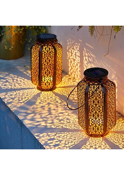2 Paket Güneş Led Işık Açık Güneş Lambası Su Geçirmez Titrek Alev Asılı Güneş Fener Bahçe Dekor Peyzaj (Yurt Dışından) fiyatları