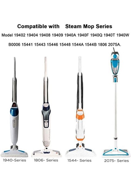 Bissell Powerfresh 1940 1806 1544 2075 Serisi Buharlı Temizleyici 2 Paket Için Yıkanabilir Buharlı Paspas Pedleri Değiştirme (Yurt Dışından)