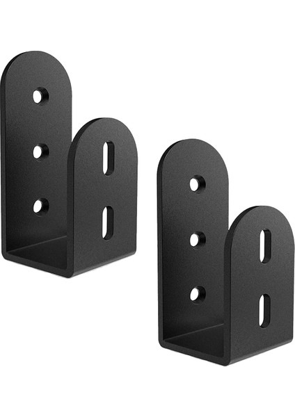 Kapı Güvenlik Çubuğu, 2 X 4 Kereste Için Ağır Hizmet Kapı Barikat Braketleri, Açık Çubuk Tutucu Çelik U Braket Fit (2 Paket) (Yurt Dışından)