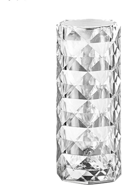 Kristal Dokunmatik Masa Lambası Led Gece Lambası, 16 Renk Usb Şarj Edilebilir Güller Dokunmatik Kontrollü Elmas Masa Lambası (Yurt Dışından)