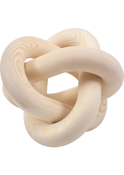 Boho Tarzı Ahşap Zincir Bağlantı Topu Dekorasyon El Oyması 3-Link Zinciri Sanat Zanaat Masa Süsleme Çiftlik Evi Rustik Dekor (Yurt Dışından)