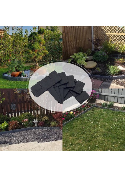 Bahçe Kenar Bordür, Bahçe Peyzaj Kenar Bordür Çiçeklik Için, Siyah Taş Etkisi Plastik Çim Kenar Eskrim (Yurt Dışından) indirimleri