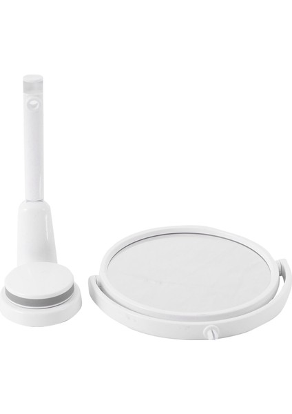 Modern Matkapsız Banyo Aynası 2 Yan Makyaj Vanity Tıraş Aynaları Duvar Emme Katlanır Kol Uzatın Yuvarlak Banyo Aksesuarları (Yurt Dışından)