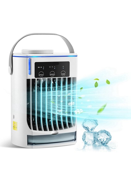 Sprey Soğutucu 500 Ml Ev Atomizasyon Nemlendirici Usb Takılabilir Üç Hızlı Masaüstü Su Soğutmalı Klima Fanı (Yurt Dışından)