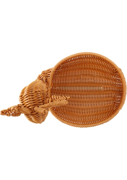 Rattan Dokuma Meyve Sepeti, Taklit Geyik Ekmek Sepeti Meyve Kaseleri Tepsi Sebze Aperatif Sepeti Yenilik Hayvan Şekilli Antik Rattan Masaüstü Dekoratif Depolama Sepeti Küçük (Yurt Dışından)
