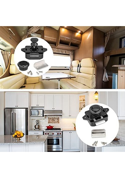 10'Lu Kilit Paketi, Metal Butonlu Kapı Kilitleri Mobilya Kilitleri Dolap Kilitleri Dolap Kilitleri Kapı Kilitleri, Siyah (Yurt Dışından) fiyatları