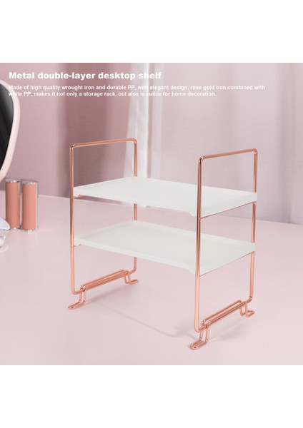 Masaüstü Depolama Rafı 2 Katmanlar Banyo Makyaj Organizatör Montajlı Mutfak Baharat Demir Depolama Rafları (Yurt Dışından) fiyatları