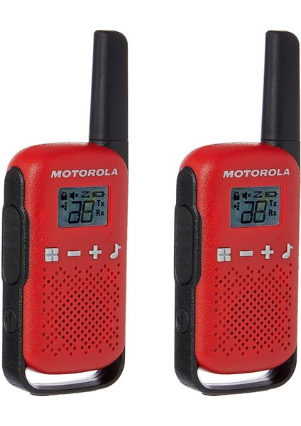 TLKR-T42 KIRMIZI PMR EL TELSİZİ 2Lİ PAKET (4 KM)(3 ADET İNCE PİL) modelleri