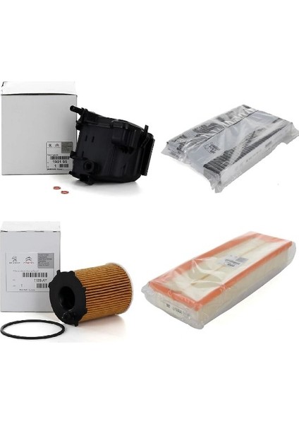 Peugeot 307 1.6 Hdi Filtre Bakım Seti Orijinal Psa