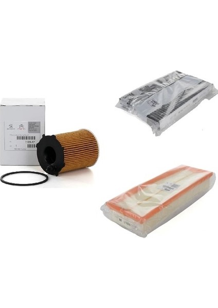 Peugeot 307 1.6 Hdi Filtre Bakım Seti Orijinal Psa 3lü