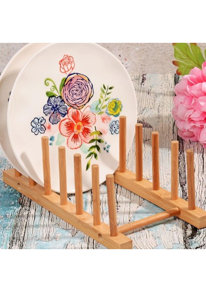 6 Bölmeli Lux Bambu Tabaklık Organizer