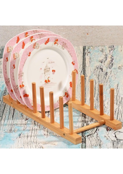 6 Bölmeli Lux Bambu Tabaklık Organizer modelleri