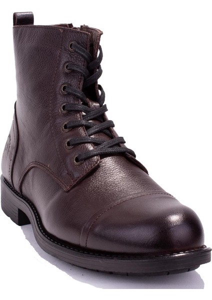 10216742 Kahve Ortopedik Günlük Erkek Deri Bot