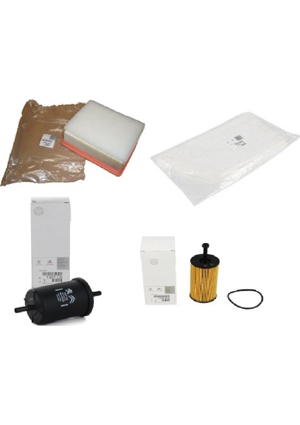 Peugeot 206 1.4 (1999-2003) Filtre Bakım Seti Orijinal Psa