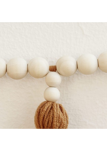 Saçaklı Ahşap Boncuk Çelenk, Yatak Odası, Çocuk Odası, Bebek Partisi, Kızlar Için Boho Saçak Duvar Asılı Dekor (Yurt Dışından) modelleri
