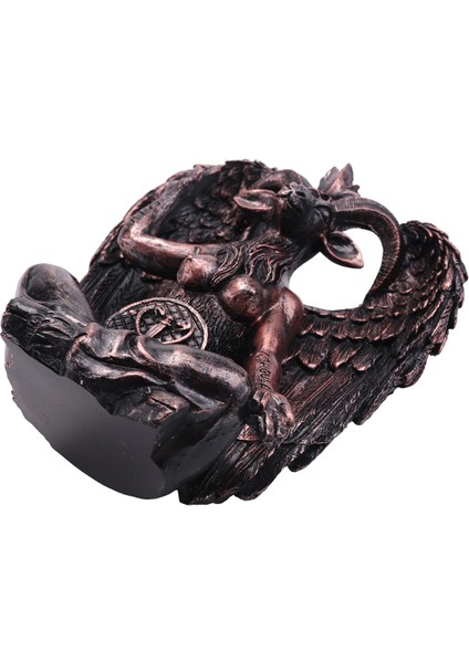 Şeytan Keçi Baphomet Heykeli Asılı Kapı Tokmağı Plaka Dekor Plak Reçine El Sanatları Dini Süsler Ev Dekor Heykel (Yurt Dışından)