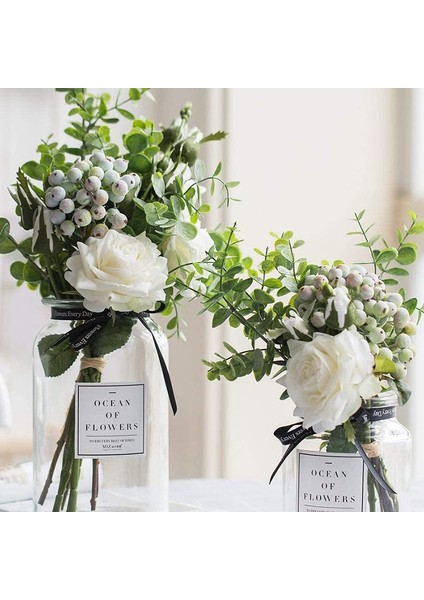 20 Adet Yapay Okaliptüs Yaprakları Gri Yeşil Okaliptüs Bitki Dalları Düğün Için Sahte Yeşillik Kaynaklanıyor (Yurt Dışından) fiyatları