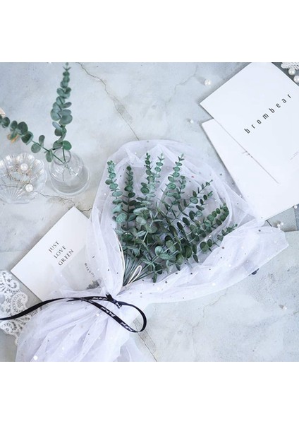 20 Adet Yapay Okaliptüs Yaprakları Gri Yeşil Okaliptüs Bitki Dalları Düğün Için Sahte Yeşillik Kaynaklanıyor (Yurt Dışından) fırsatları