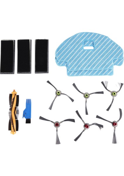 Deebot Ozmo 930 Elektrikli Süpürge Yedek Parçaları - Filtre Ve Paspas Fırça Seti - 13'Lü Paket (Yurt Dışından)