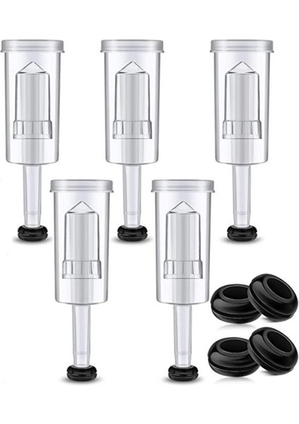 Fermantasyon Kapakları Kiti, Siyah Grometli Fermantasyon Hava Kilitleri Için Hava Kilidi Bira Ve Şarap Için Hava Kilidi Kabarcık, Kavanoz (Yurt Dışından)