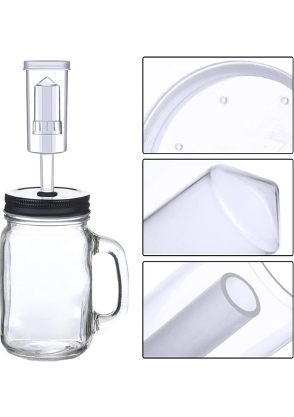 Fermantasyon Kapakları Kiti, Siyah Grometli Fermantasyon Hava Kilitleri Için Hava Kilidi Bira Ve Şarap Için Hava Kilidi Kabarcık, Kavanoz (Yurt Dışından) modelleri