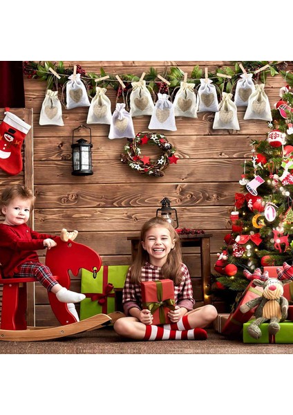 24 Adet Çuval Bezi Torbalar Ipli Ve Kalp Desenli Şeker Hediye Çantası Kılıfı Vaftiz Çantası Düğün Doldurma Çantası (Yurt Dışından) fiyatları