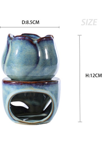 Aromaterapi Fırın Mum Lamba Dekorasyon Yatak Odası Esansiyel Yağı Tütsü Brülör Lale Seramik Mum (Yurt Dışından) fırsatları