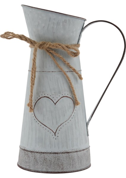 2 Adet Çiçek Vazo Vintage Galvanizli Rustik Çiftlik Evi Pastoral Saksı Kova Ev Masa Dekorasyonu Için (Yurt Dışından)