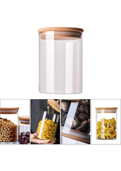 10 Adet Bambu Ahşap Kapaklı Hava Geçirmez Teneke Kutu Mutfak Depolama Şişeleri Kavanoz Gıda Kabı Çay Kahve Çekirdekleri Şeker Kavanozu (Yurt Dışından)