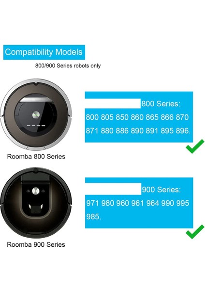 900serıes 960 990 Robot Süpürge Aksesuarları Için Yedek Ana Fırça Yan Fırça Hepa Filtreleri (Yurt Dışından) fiyatları