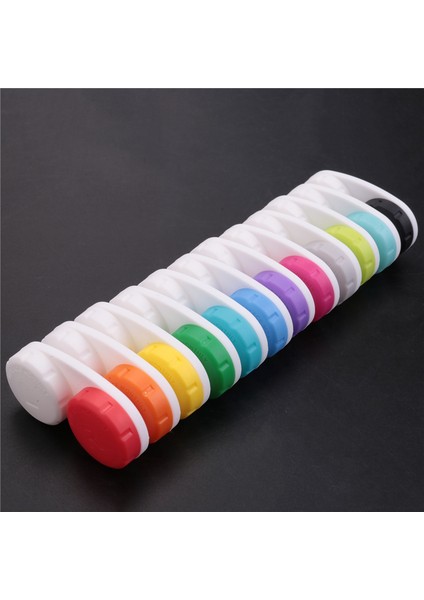 12pcs Renkli Kontakt Lens Kutusu, Kontakt Lens Daldırma Kiti, Dış Mekan Mini Kontakt Lens Kutusu Vidalı Üst Için Uygun (Yurt Dışından)
