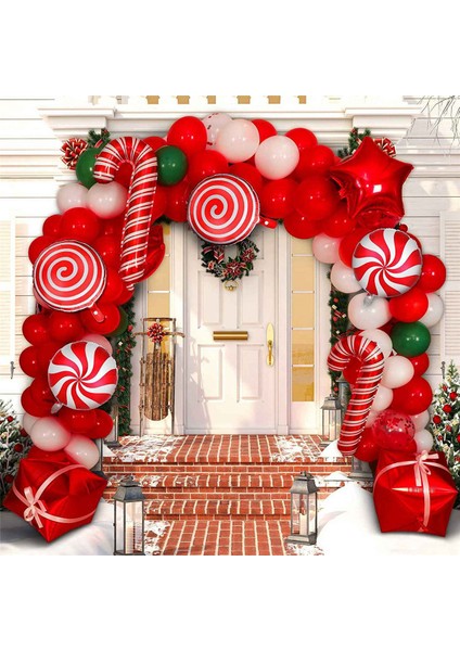 202pc Noel Lateks Alüminyum Film Balon Zincir Seti Yeni Yıl Tema Tatil Partisi Dekorasyon Hediye Arka Plan Dekorasyon (Yurt Dışından) fiyatları