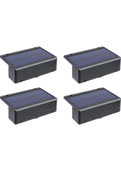 4 Adet Güneş Duvar Işık Güneş Işığı Bahçe Çit Lambası Led Su Geçirmez Güneş Merdiven Ve Aşağı Avlu Sokak Duvar Lambası (Yurt Dışından)