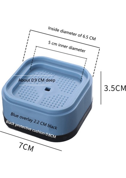 32 Paket Mobilya Yükselticileri Yatak Yükselticileri Masa Bacak Yükselticileri, 1.38 Inç Istiflenebilir Ayarlanabilir Ağır Hizmet Tipi Yatak Asansörleri (Yurt Dışından)