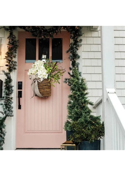 Krem Ortanca Kapı Askı Sepeti Çelengi, Bahar Ve Yaz Çelengi, Çiftlik Evi Kapı Askısı Kır Çiçeği Sepet Çelengi (Yurt Dışından) fiyatları