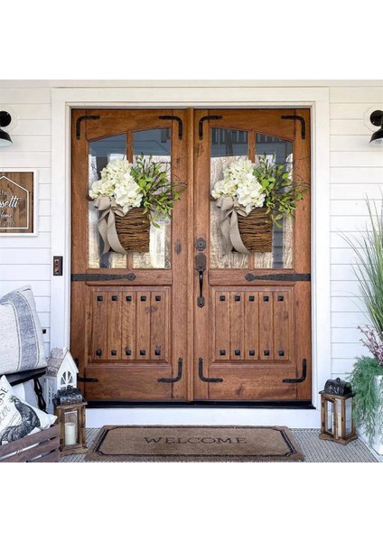 Krem Ortanca Kapı Askı Sepeti Çelengi, Bahar Ve Yaz Çelengi, Çiftlik Evi Kapı Askısı Kır Çiçeği Sepet Çelengi (Yurt Dışından) fırsatları