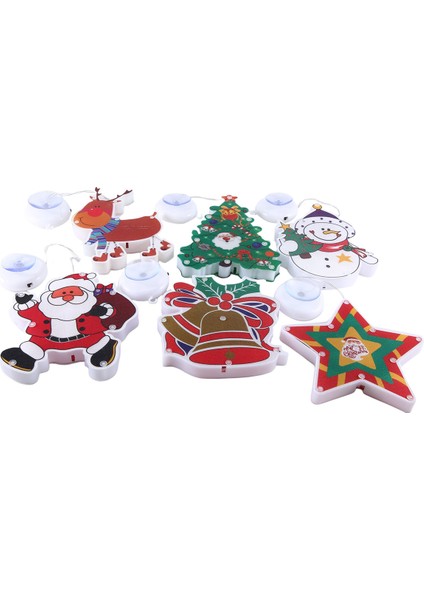 Noel Işıkları Pencere Asılı Işıklar Noel Dekoratif Işıklar Mağaza Pencere Odası Dekorasyon Led Vantuz Işıkları (Yurt Dışından) fırsatları