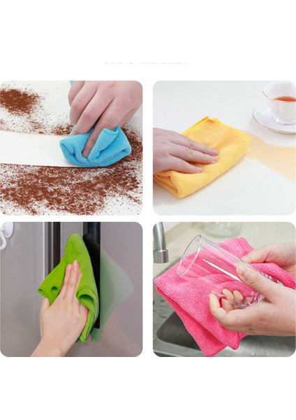 Mikrofiber Örme Emici Mutfak Temizleme Bulaşık Yıkama Araba Havlu Bezi (Yurt Dışından) indirimleri