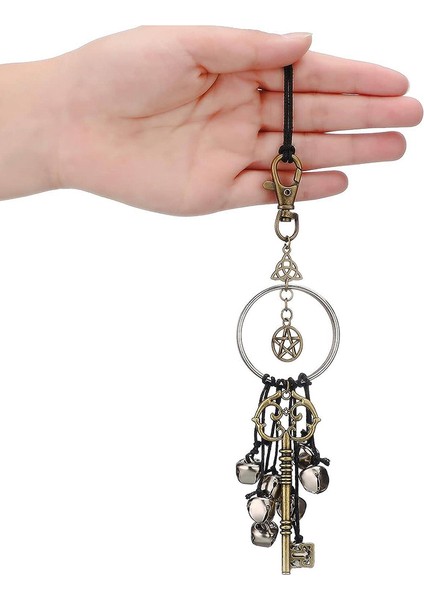 Rattan Rüzgar Çanları Dua Kristal Rüzgar Çanları Cadı Kapı Kolu Kolye Aile Odası Dekorasyonunu Koruyun (Yurt Dışından)