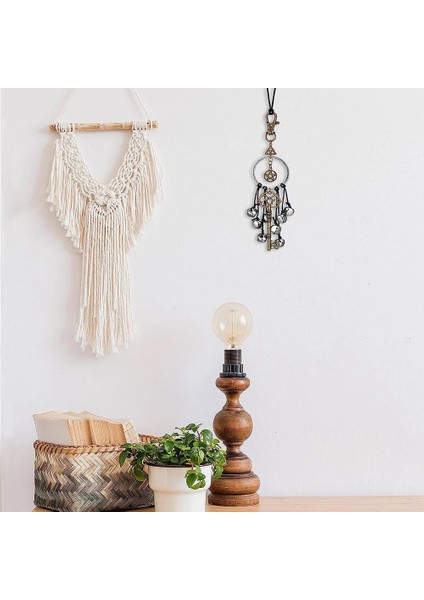 Rattan Rüzgar Çanları Dua Kristal Rüzgar Çanları Cadı Kapı Kolu Kolye Aile Odası Dekorasyonunu Koruyun (Yurt Dışından)